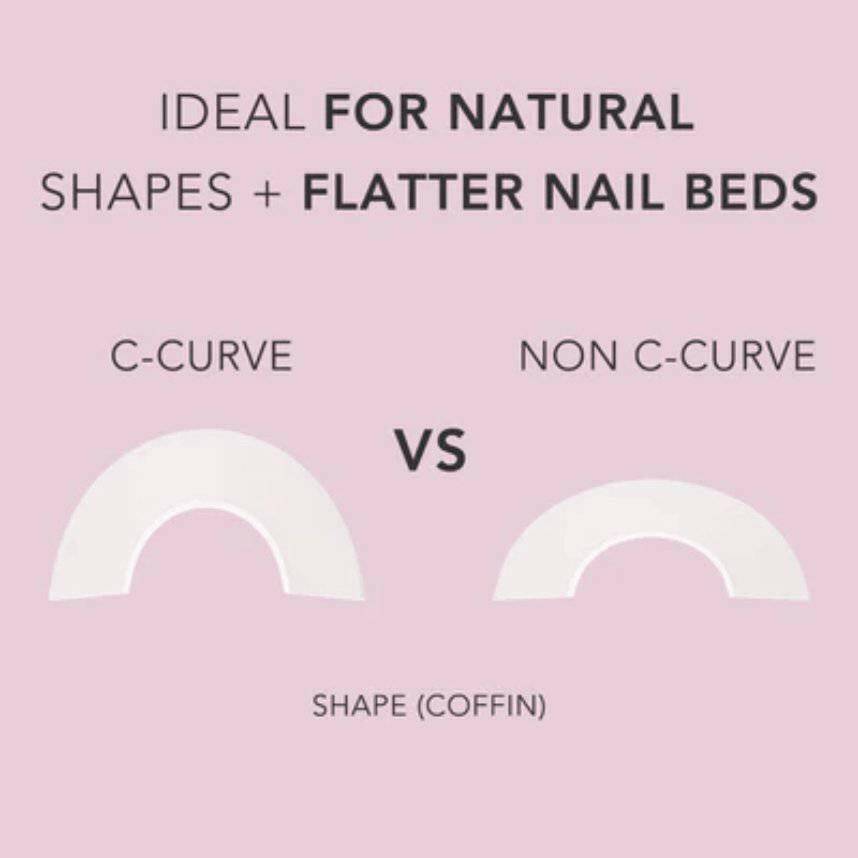 XXL Non C - Curve Tips (NATURAL) by Kiara Sky - thePINKchair.ca - False Nails - Kiara Sky