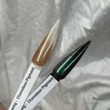 Your Crazy is Showing, Chameleon Pigment by thePINKchair - thePINKchair.ca - Nail Art - thePINKchair nail studio