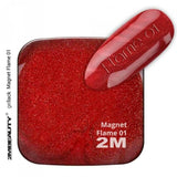 01 Flame Magnetic Mini Gel Polish by 2MBEAUTY - thePINKchair.ca - Gel Polish - 2Mbeauty