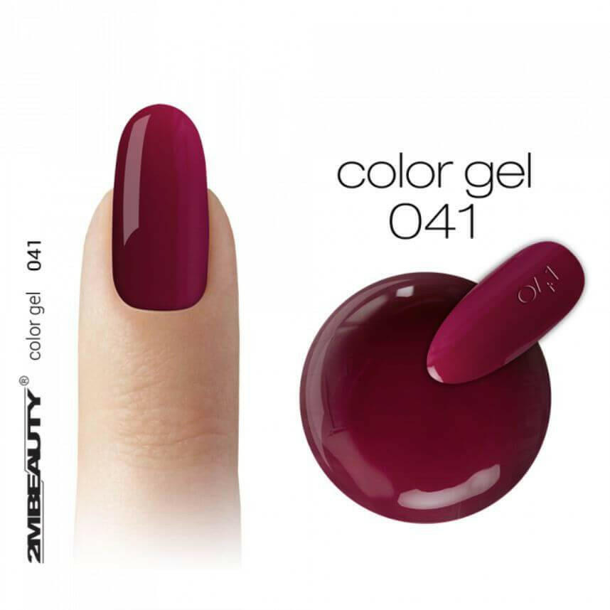 041 Beet Red Coloured Gel by 2MBEAUTY - thePINKchair.ca - Coloured Gel - 2Mbeauty