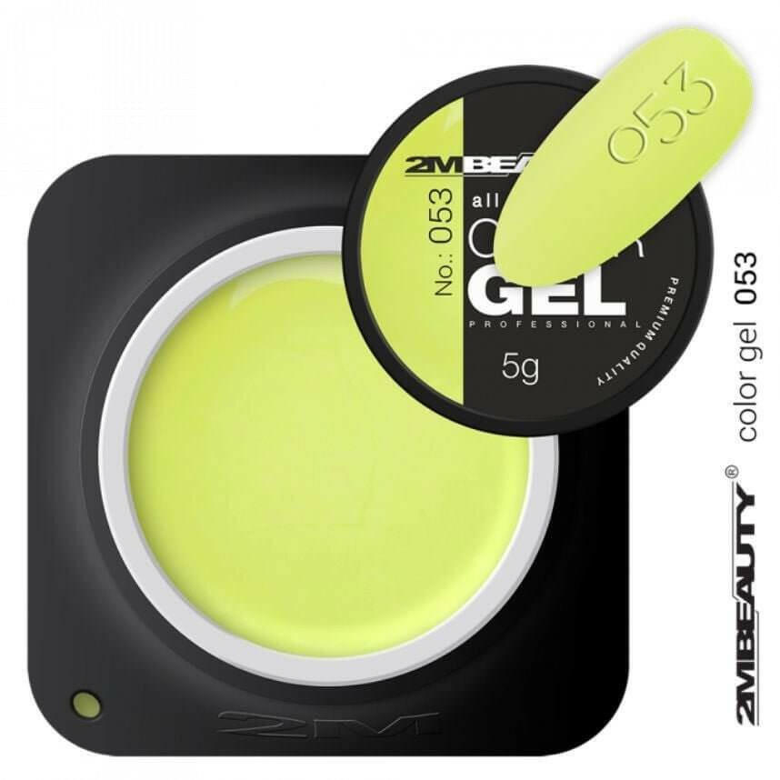 053 Neon Yellow Coloured Gel by 2MBEAUTY - thePINKchair.ca - Coloured Gel - 2Mbeauty