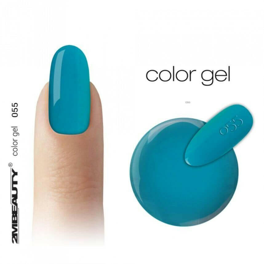 055 Neon Blue Coloured Gel by 2MBEAUTY - thePINKchair.ca - Coloured Gel - 2Mbeauty
