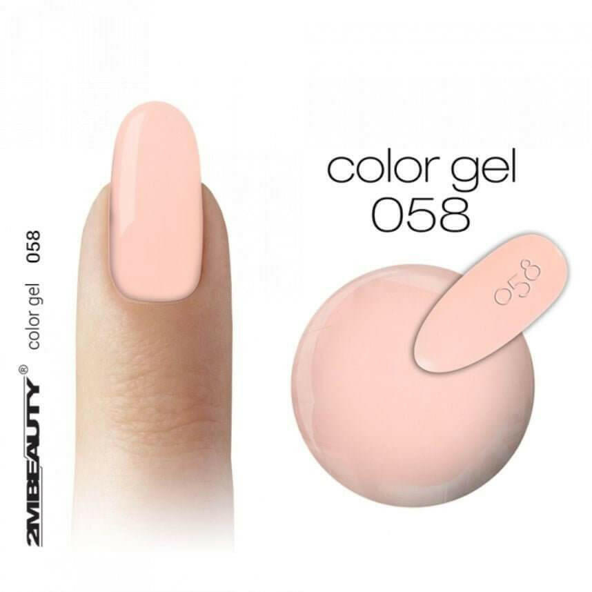 058 Pastel Peach Coloured Gel by 2MBEAUTY - thePINKchair.ca - Coloured Gel - 2Mbeauty
