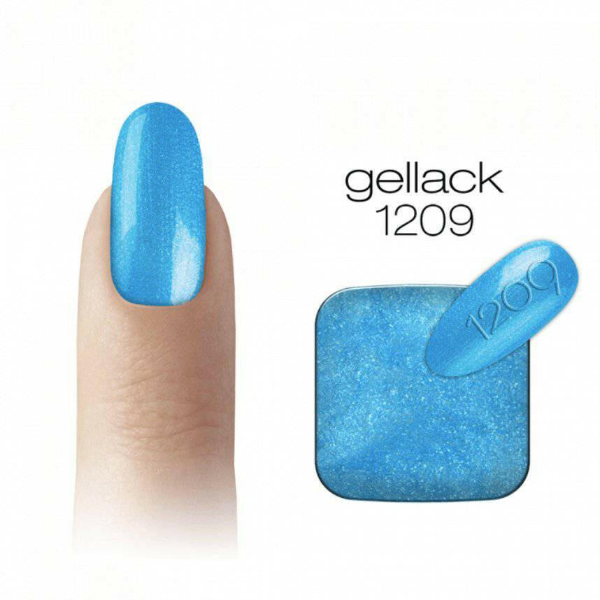 1209 Bright Blue Shimmer Gel Polish by 2MBEAUTY - thePINKchair.ca - Gel Polish - 2Mbeauty