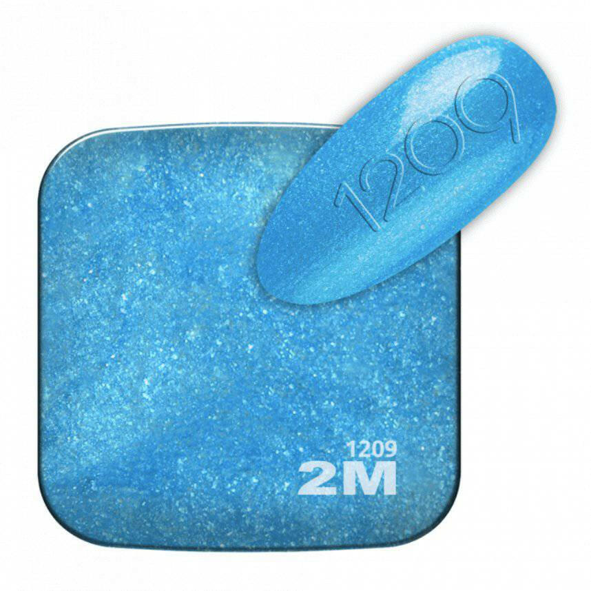 1209 Bright Blue Shimmer Gel Polish by 2MBEAUTY - thePINKchair.ca - Gel Polish - 2Mbeauty