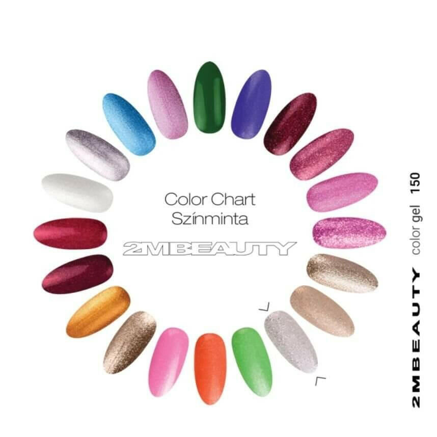 150 Glitter Coloured Gel by 2MBEAUTY - thePINKchair.ca - Coloured Gel - 2Mbeauty