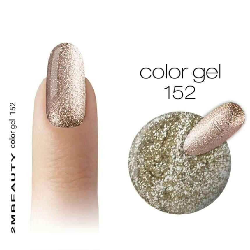 152 Glitter Coloured Gel by 2MBEAUTY - thePINKchair.ca - Coloured Gel - 2Mbeauty