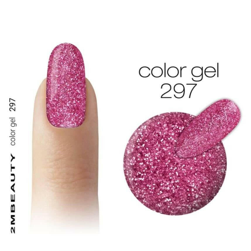 297 Glitter Coloured Gel by 2MBEAUTY - thePINKchair.ca - Coloured Gel - 2Mbeauty