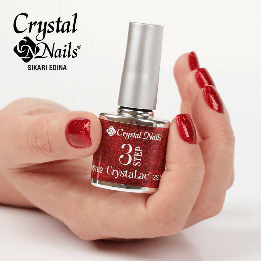 3s182 Brilliant Red Crystalac Gel Polish by Crystal Nails - thePINKchair.ca - Gel Polish - Crystal Nails/Elite Cosmetix USA