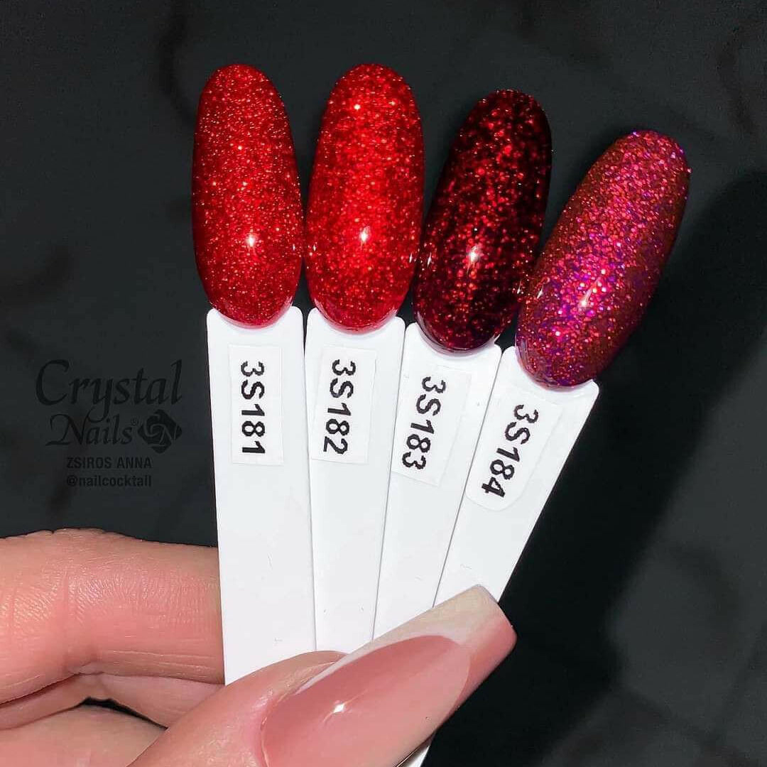 3s183 Ruby Red Crystalac Gel Polish by Crystal Nails - thePINKchair.ca - Gel Polish - Crystal Nails/Elite Cosmetix USA