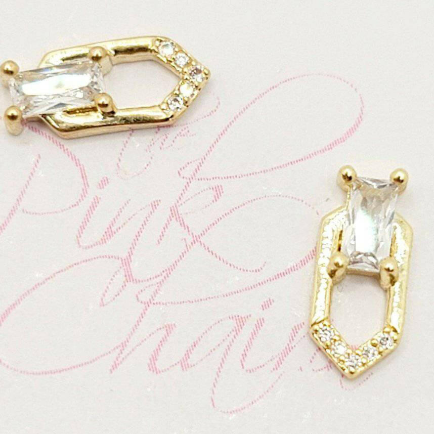 590, Luxury Nail Jewels (2pcs) by thePINKchair - thePINKchair.ca - Nail Art - thePINKchair nail studio