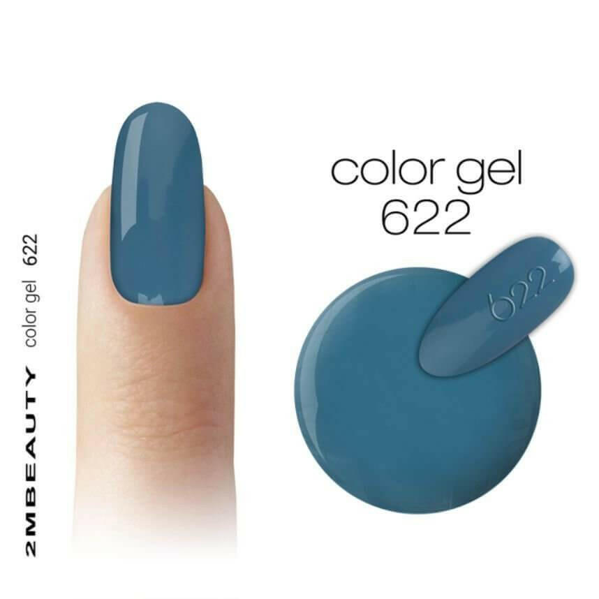 622 Oil Blue Coloured Gel by 2MBEAUTY - thePINKchair.ca - Nail Care - 2Mbeauty
