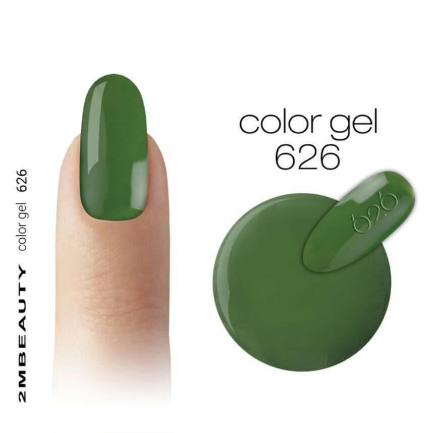 626 Leaf Green Coloured Gel by 2MBEAUTY - thePINKchair.ca - Coloured Gel - 2Mbeauty