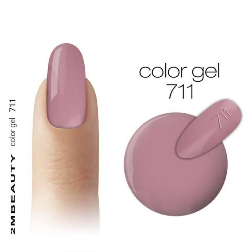 711 Mauve Coloured Gel by 2MBEAUTY - thePINKchair.ca - Nail Care - 2Mbeauty