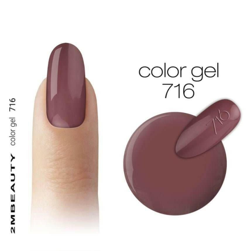 716 Coloured Gel by 2MBEAUTY - thePINKchair.ca - Nail Care - 2Mbeauty