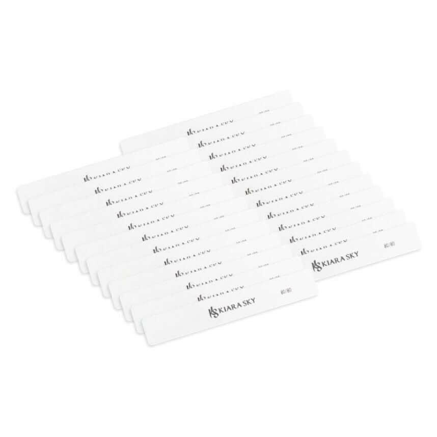80/80 White Rectangle Files (25PCS) by Kiara Sky - thePINKchair.ca - File - Kiara Sky