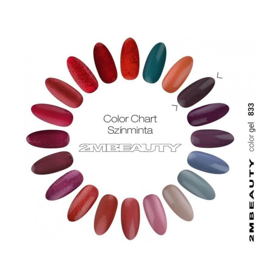 833 Colour Gel by 2MBEAUTY - thePINKchair.ca - Coloured Gel - 2Mbeauty