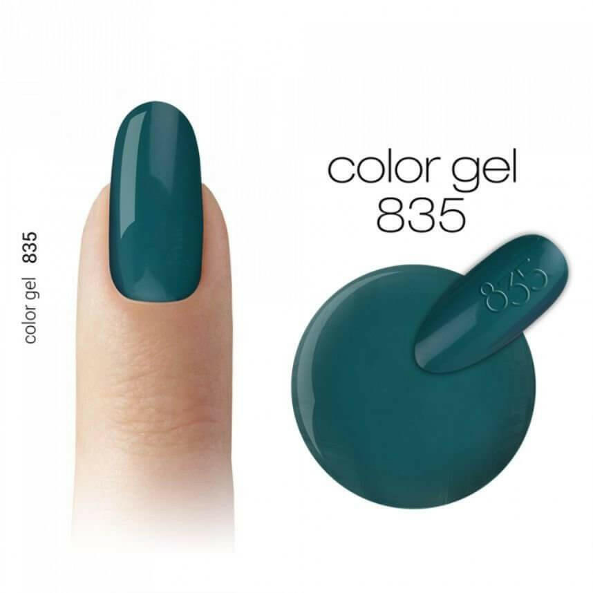 835 Dark Turquoise Coloured Gel by 2MBEAUTY - thePINKchair.ca - Coloured Gel - 2Mbeauty