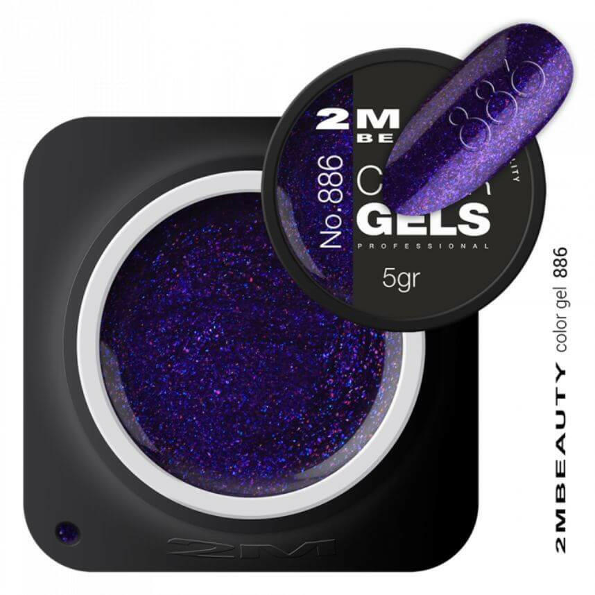 886 Glitter Gel by 2MBEAUTY - thePINKchair.ca - Coloured Gel - 2Mbeauty