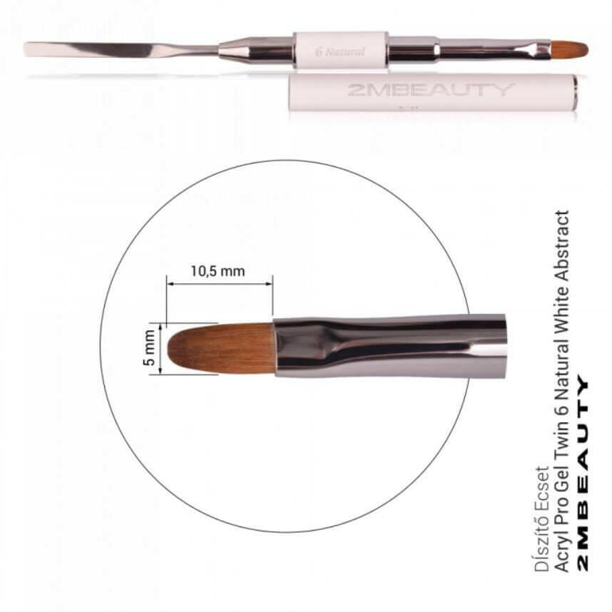 AcrylPro Twin 6 Brush by 2MBEAUTY - thePINKchair.ca - Brushes - 2Mbeauty