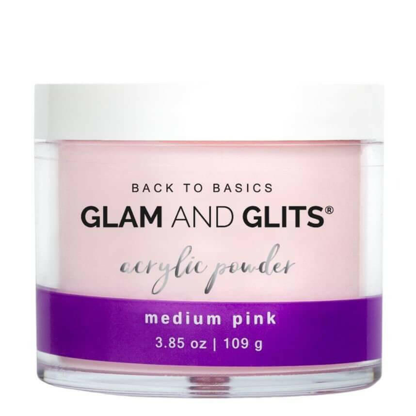 Back to Basics Medium Pink (3.85OZ) by Glam & Glits - thePINKchair.ca - Acrylic Powder - Glam & Glits