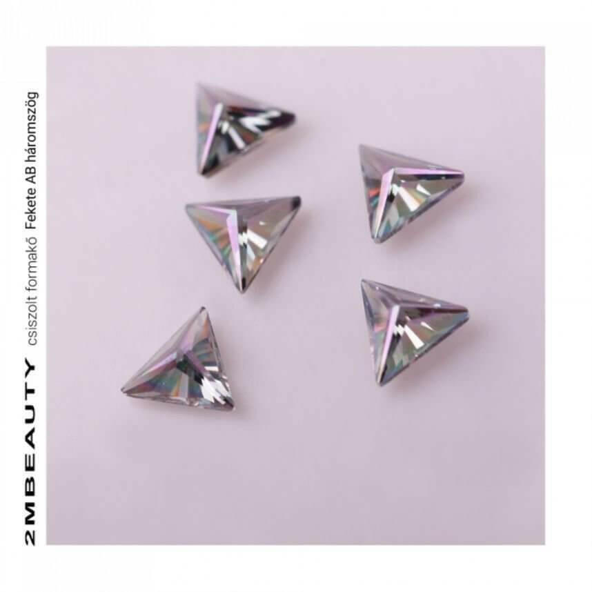 Black Crystal AB Triangle by 2MBEAUTY - thePINKchair.ca - Rhinestone - 2Mbeauty