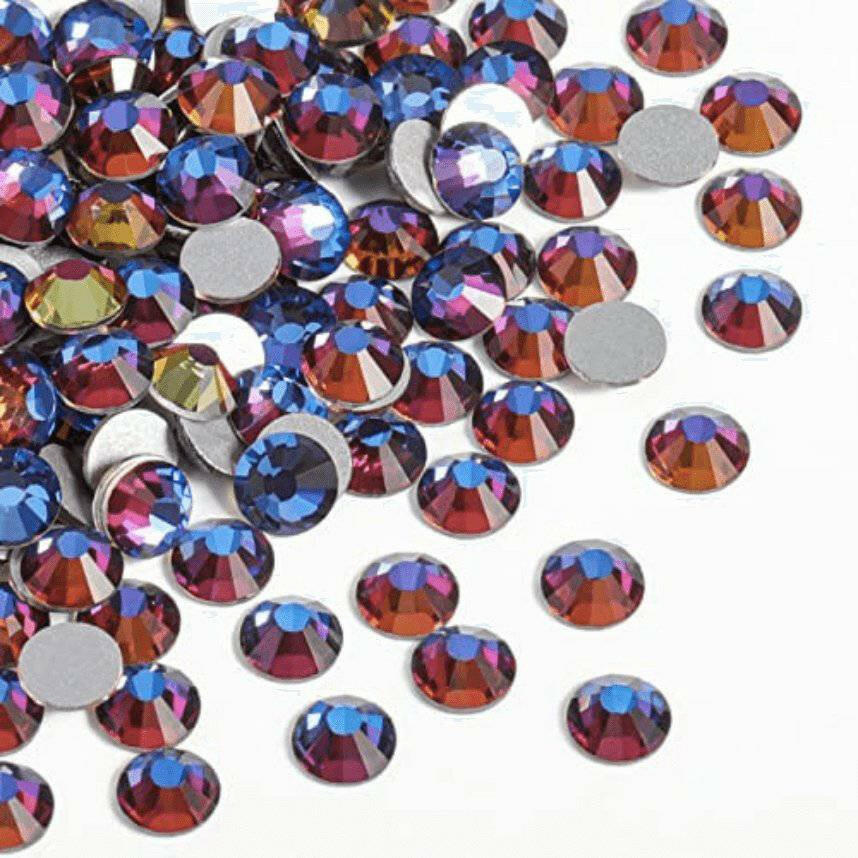 Blue Flame Mixed Sizes Rhinestones by thePINKchair - thePINKchair.ca - Rhinestone - Queency