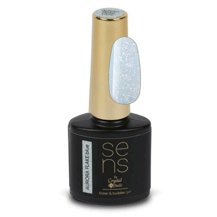 Blue SENS Aurora Flake Base & Builder Gel (10ml) by Crystal Nails - thePINKchair.ca - Builder Gel - Crystal Nails/Elite Cosmetix USA
