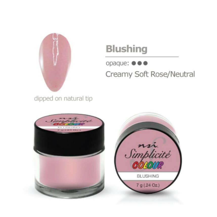Blushing Simplicite PolyDip/Acrylic Colour Powder by NSI - thePINKchair.ca - Acrylic Powder - NSI