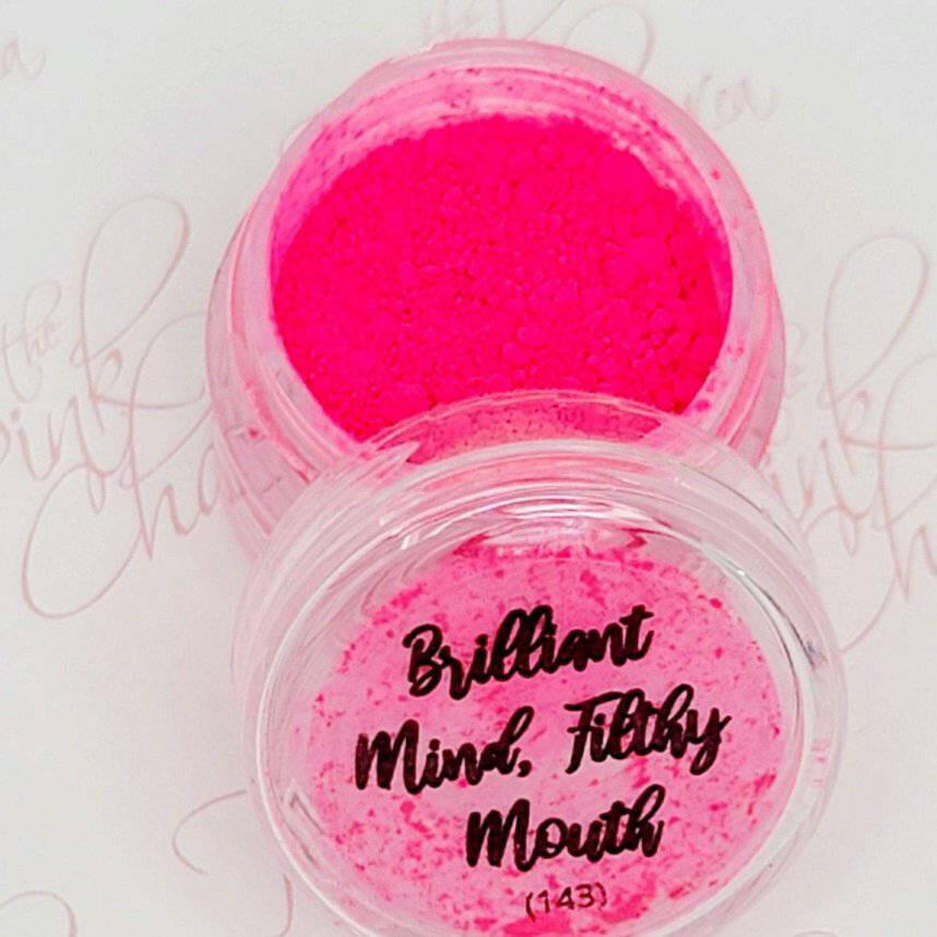 Brilliant Mind, Filthy Mouth, Pigment by thePINKchair - thePINKchair.ca - Nail Art - thePINKchair nail studio