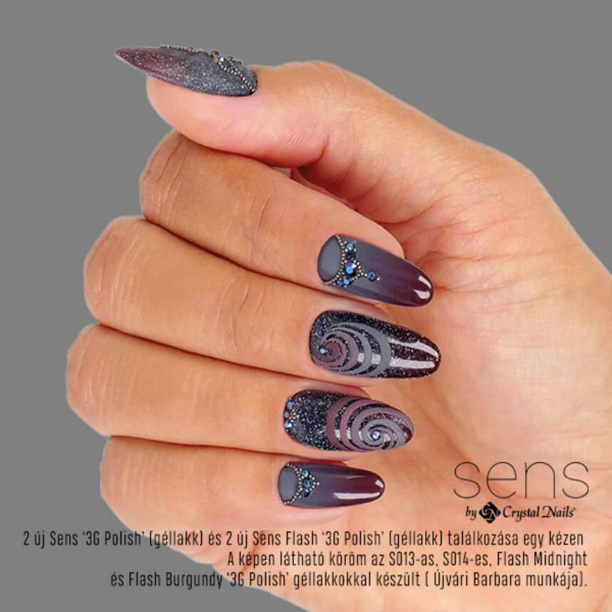 Burgundy Flash SENS Gel Polish (4ml) by Crystal Nails - thePINKchair.ca - Gel Polish - Crystal Nails/Elite Cosmetix USA