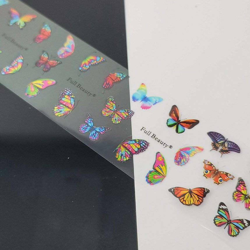 Butterfly #16 Transfer Foil by thePINKchair - thePINKchair.ca - Nail Art - thePINKchair nail studio
