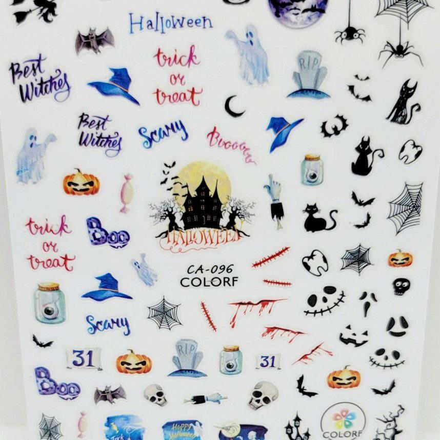 CA096, Trick or Treat Decal/Sticker by thePINKchair - thePINKchair.ca - Nail Art - thePINKchair nail studio
