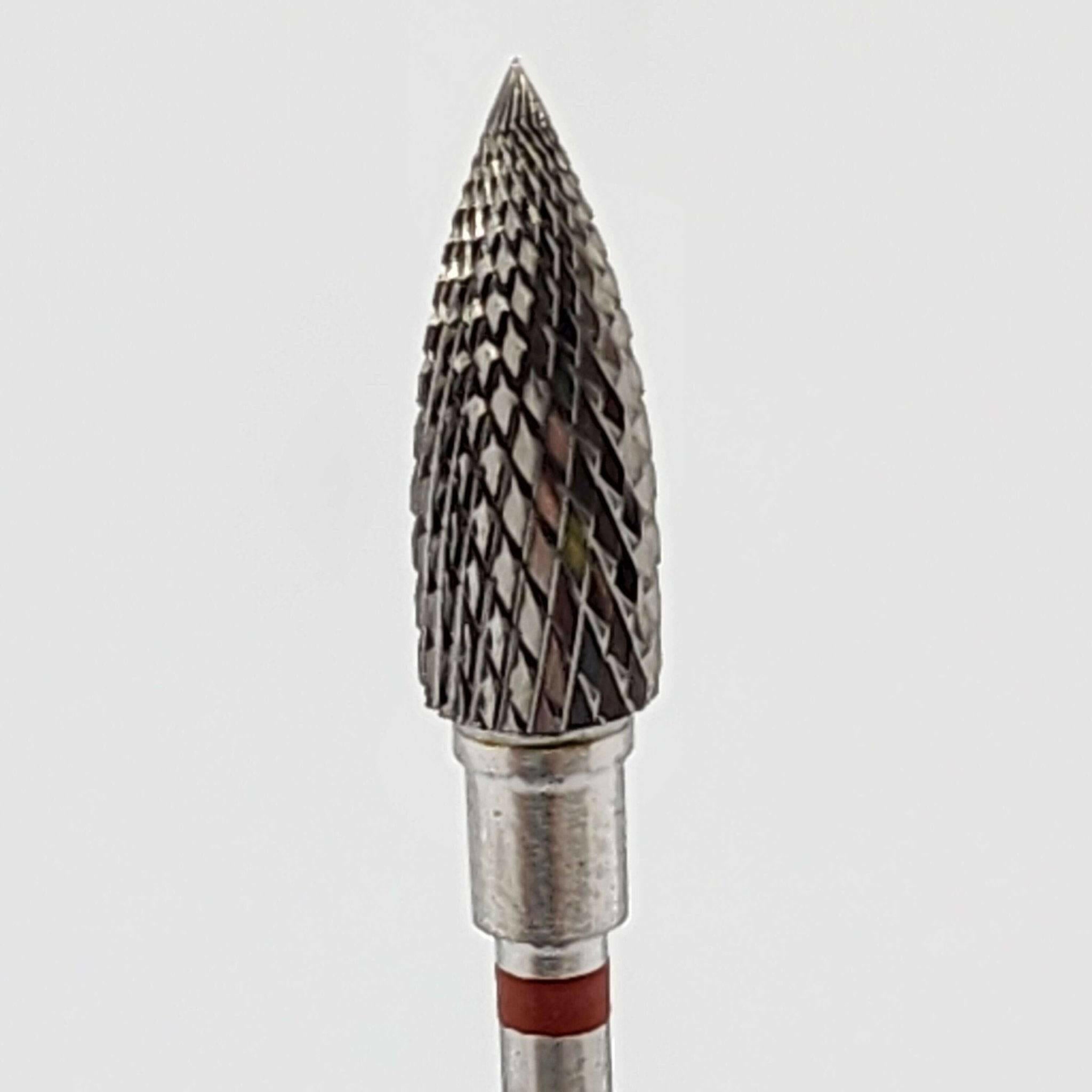 Carbide Nail Dill Bit "Flame" (red + 5mm head/ 13.5mm working) - thePINKchair.ca - efile bit - Staleks