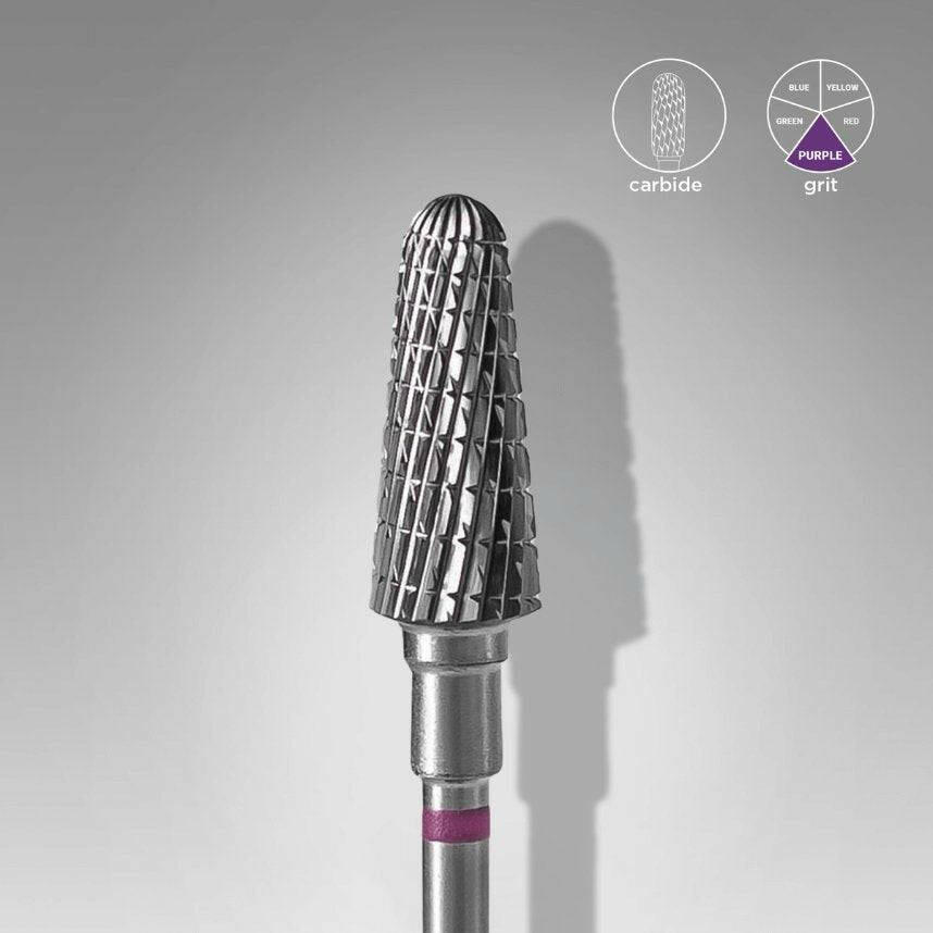 Carbide Nail Drill Bit, “Frustum” (purple + 6mm head/14mm working part) - thePINKchair.ca - efile bit - Staleks