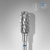 Carbide Nail Drill Bit, Rounded Safe “Cylinder”( blue + 6mm head/ 14mm working part) - thePINKchair.ca - efile bit - Staleks