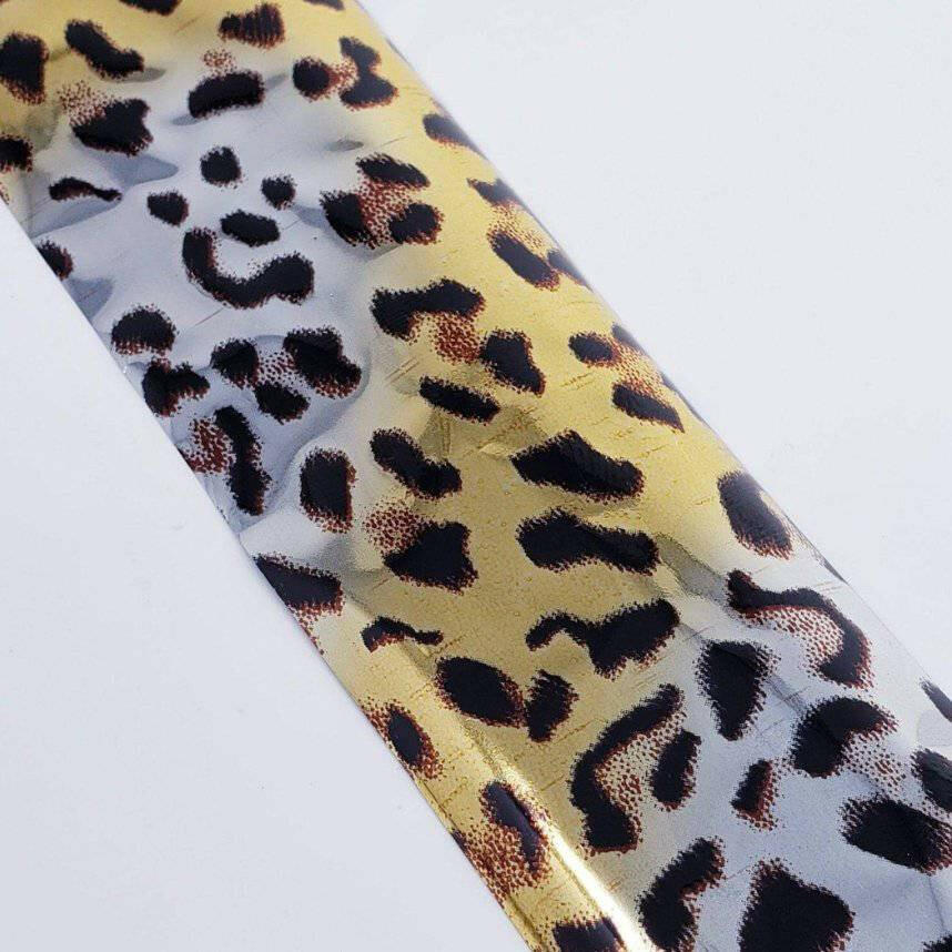 Cheetah Transfer Foil by thePINKchair - thePINKchair.ca - Nail Art - thePINKchair nail studio