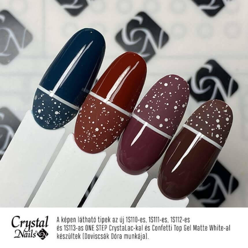 Confetti Top Gel (MATTE WHITE/4ml) by Crystal Nails - thePINKchair.ca - Top Gel - Crystal Nails/Elite Cosmetix USA