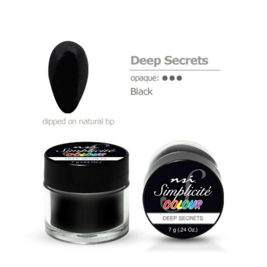 Deep Secrets Simplicite PolyDip/Acrylic Colour Powder by NSI - thePINKchair.ca - Acrylic Powder - NSI