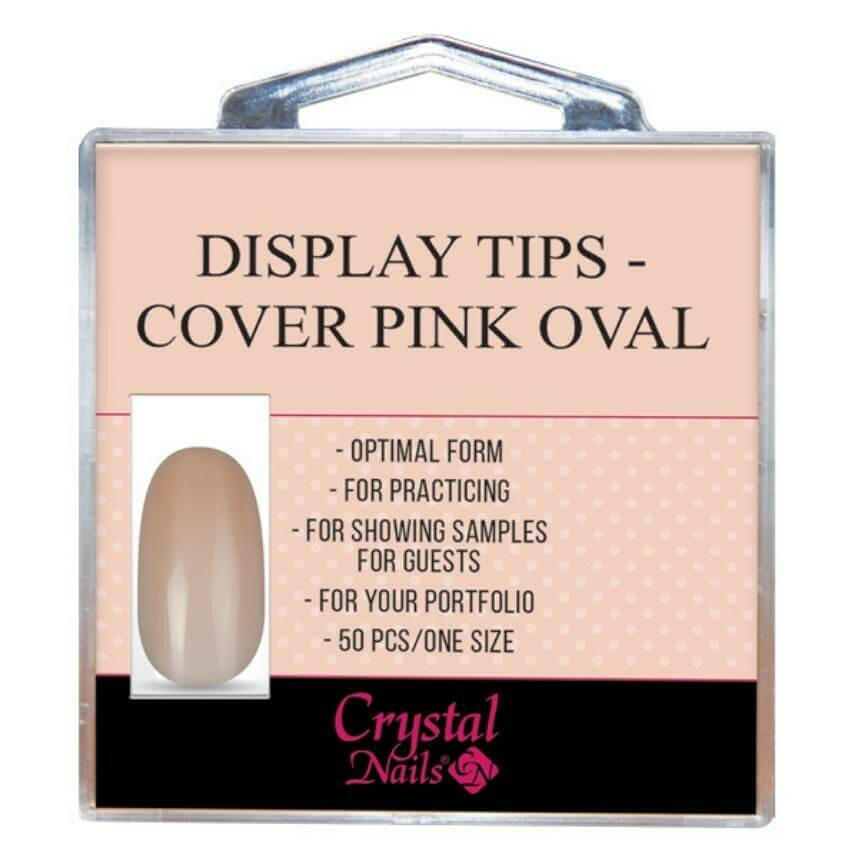Display Tips (COVER PINK/OVAL) by Crystal Nails - thePINKchair.ca - Nail Art - Crystal Nails/Elite Cosmetix USA