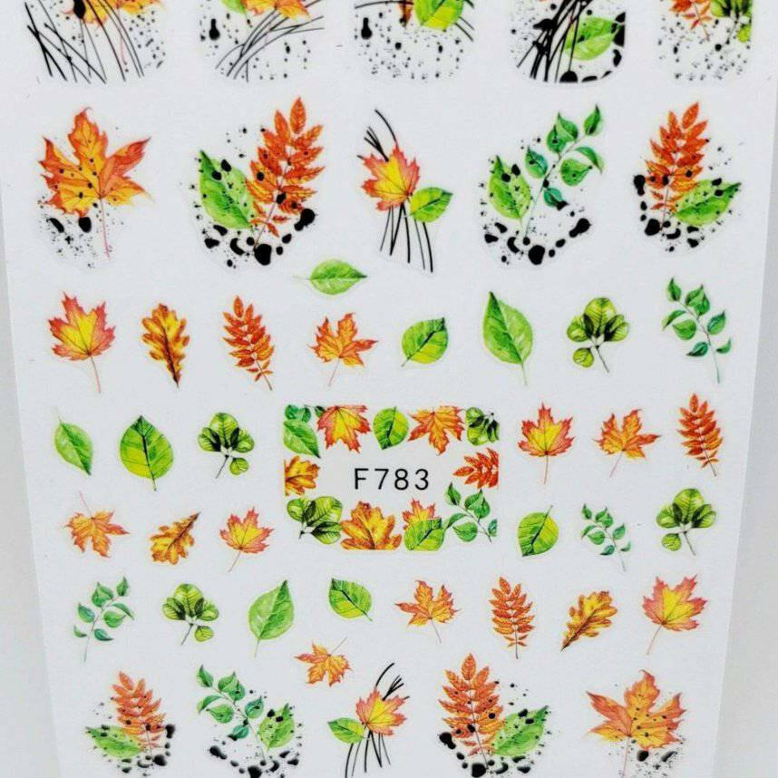 F783, Fall Fauna Decal/Sticker by thePINKchair - thePINKchair.ca - Nail Art - thePINKchair nail studio