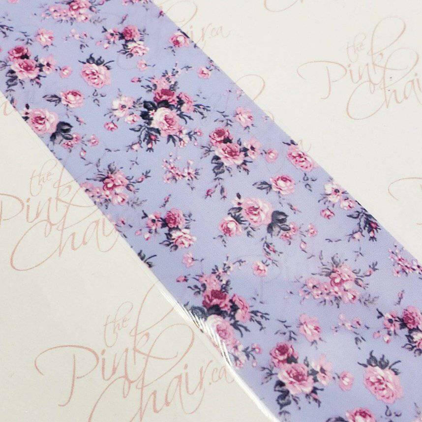 Floral Transfer Foil #10 by thePINKchair - thePINKchair.ca - Nail Art - thePINKchair nail studio