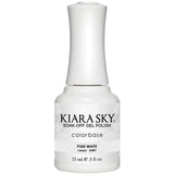 G401, Pure White Gel Polish by Kiara Sky - thePINKchair.ca - Gel Polish - Kiara Sky
