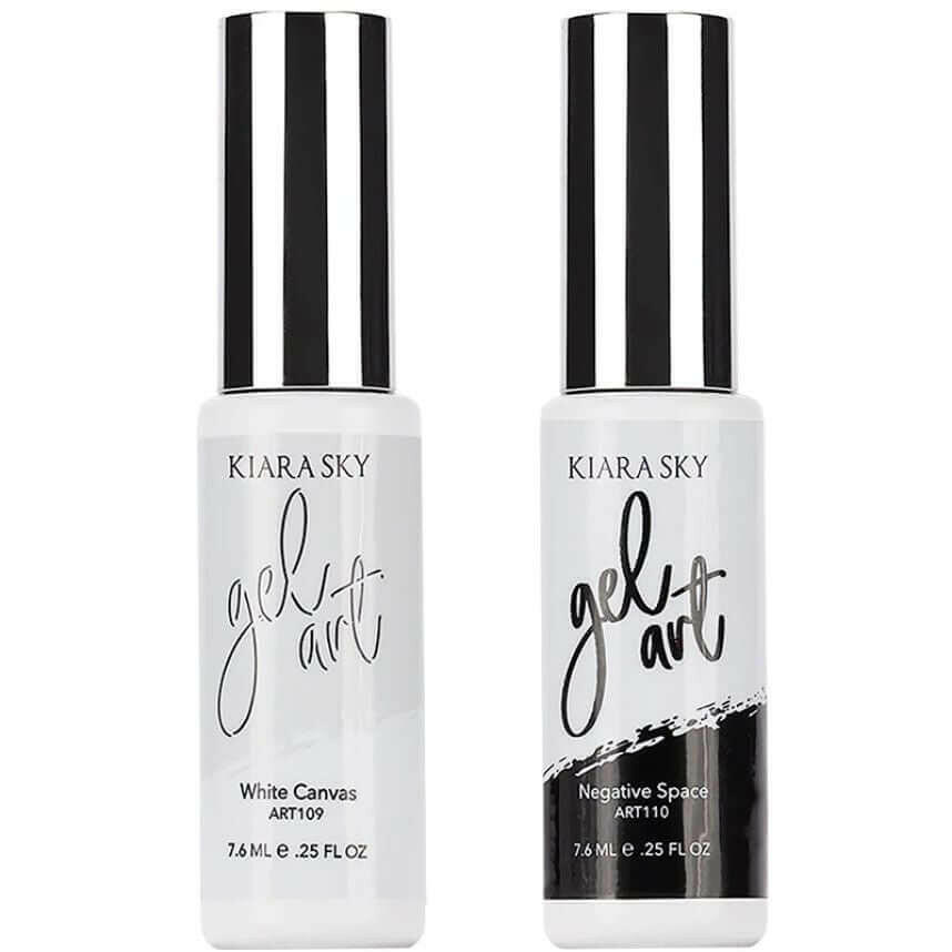 Gel Art Duo (Black & White) by Kiara Sky - thePINKchair.ca - Nail Art - Kiara Sky