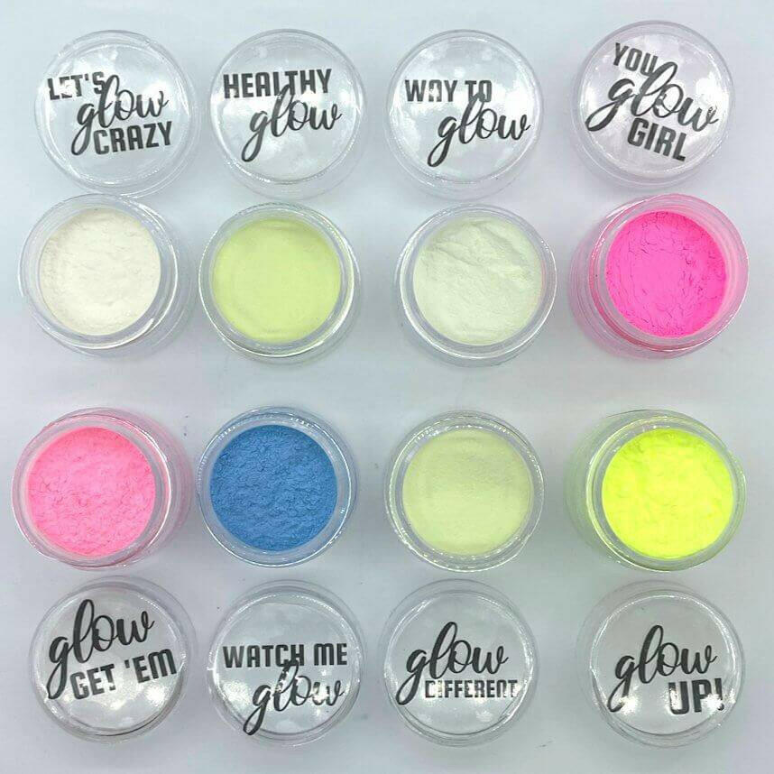 Glow Your Own Way, Pigment Collection by thePINKchair - thePINKchair.ca - Nail Art - thePINKchair nail studio