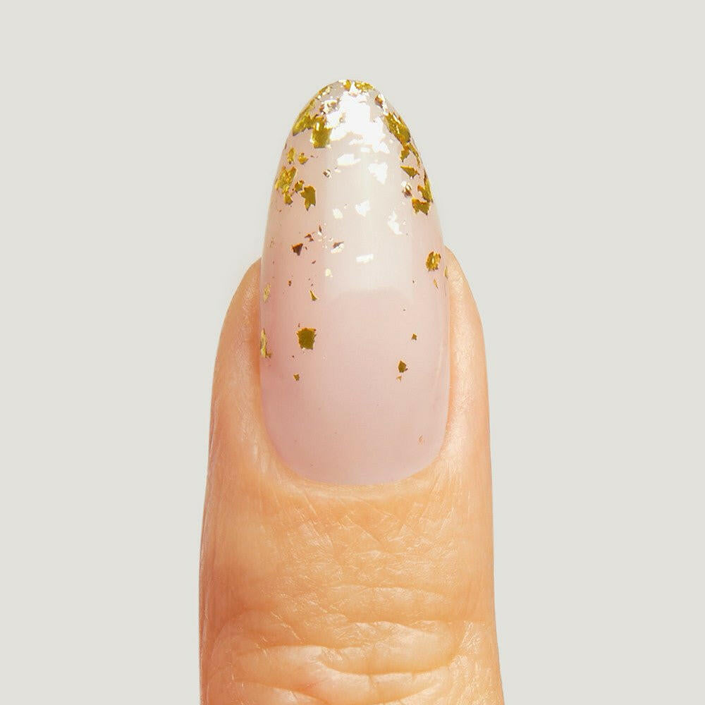 Gold Metallic Leaf by the GELbottle - thePINKchair.ca - Nail Art - the GEL bottle