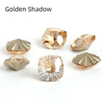 Golden Shadow, Cushion (8x8mm/6pcs) by thePINKchair - thePINKchair.ca - Rhinestone - thePINKchair nail studio