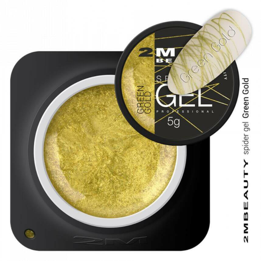 Green Gold Spider Gel by 2MBEAUTY - thePINKchair.ca - Coloured Gel - 2Mbeauty
