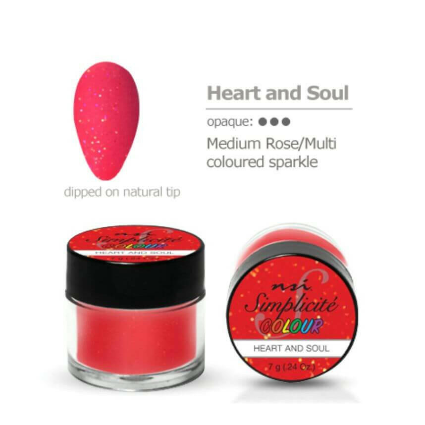 Heart and Soul Simplicite PolyDip/Acrylic Colour Powder by NSI - thePINKchair.ca - Acrylic Powder - NSI