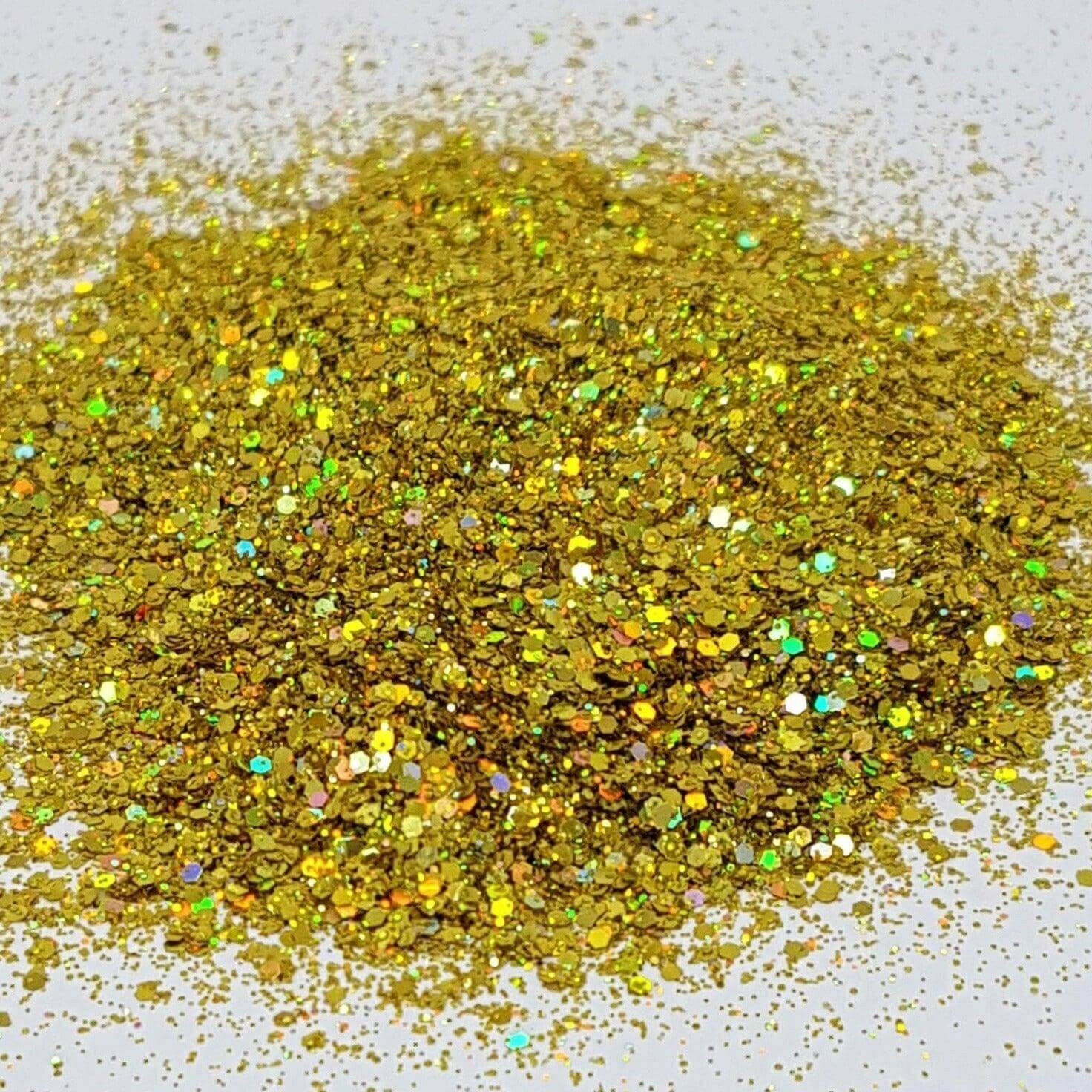 Holo Multi Gold, Glitter (399) - thePINKchair.ca - Glitter - thePINKchair nail studio